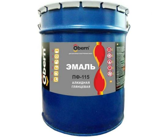 Эмаль Obern ПФ-115 синяя 20 кг 16483 