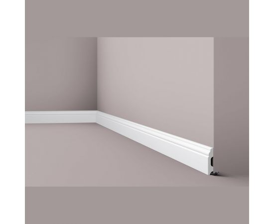Плинтус напольный WALLSTYL (2000х60х13; белый) NMC FB1 