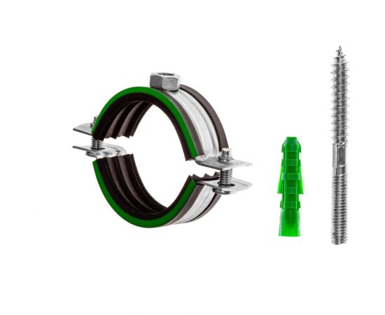 Комплект MAYER сантех. хомут со шпилькой 10x100 и дюбелем д/труб 6"" (162-170 мм), гайка М10 14 0600 1/140600100 