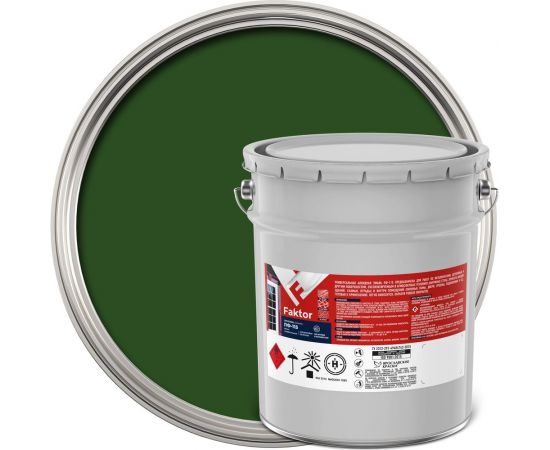 Универсальная эмаль ПФ-115 ЯРОСЛАВСКИЕ КРАСКИ FAKTOR зеленая, барабан 20 кг 214732 