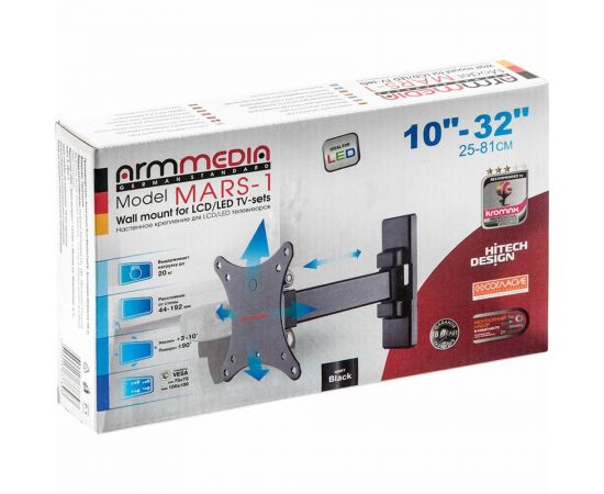 TV кронштейн Arm media MARS 1 black 10180 – изображение 11