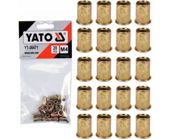 Резьбовая заклепка YATO сталь, М4, 20 шт. YT-36471 – изображение 2