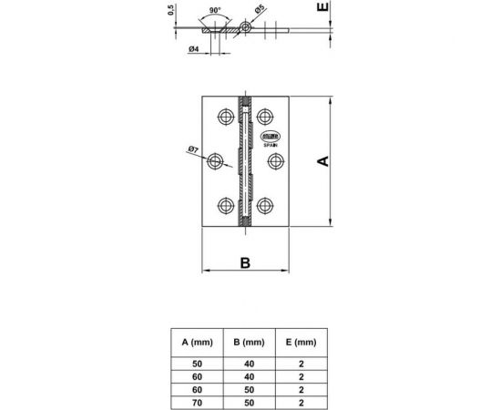 Универсальная петля Amig антик 1002-60х40 A – изображение 2