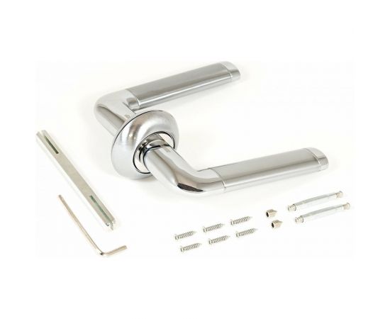 Комплект ручек Аллюр ПОЛО SC/CP 1592 (матовый хром; хром) 11128 – изображение 2