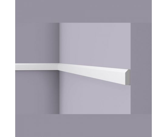 Плинтус напольный WALLSTYL (2000х38х13 мм; белый) NMC FT1 – изображение 2