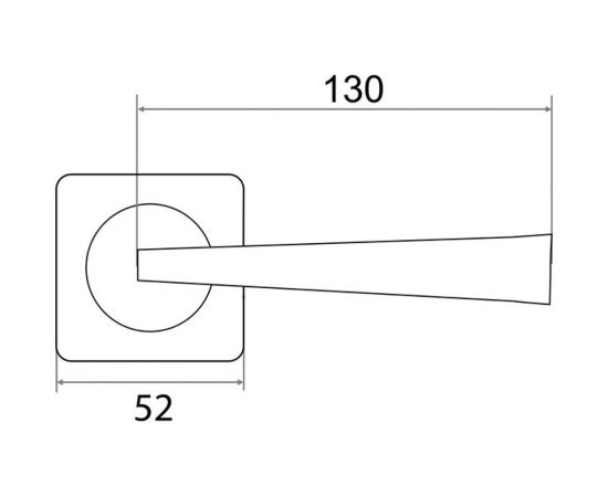 Раздельная ручка Trodos AL-02-204 SN никель 204505 – изображение 2