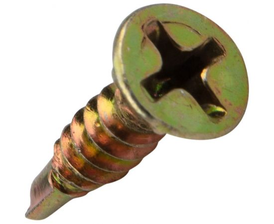 Оконный саморез KRANZ сверло 3,9x16, желтый цинк, 1000 шт. KR-01-3722-002 – изображение 2