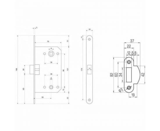 Пластиковая защелка под поворотную кнопку PALIDORE (С/У) 2050 PC хром блестящий 98760256 – изображение 3