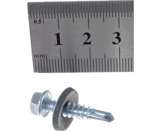 Саморез с шайбой EPDM BEFAST 5.5х25, нак. Сверло, 3500 шт SS550253500S – изображение 3