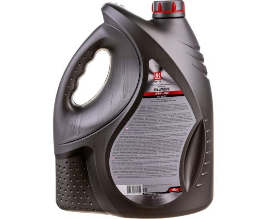 Моторное масло Лукойл СУПЕР полусинтетическое SAE 5W-40, API SG/CD, 5 л 3472601 – изображение 3