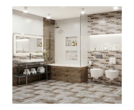 Напольная плитка Нефрит-Керамика Эссен 01-10-1-16-00-06-1615 (серый; 38,5x38,5 см; 6 шт.; площадь упаковки 0,888 кв.м) СК000029328 – изображение 3