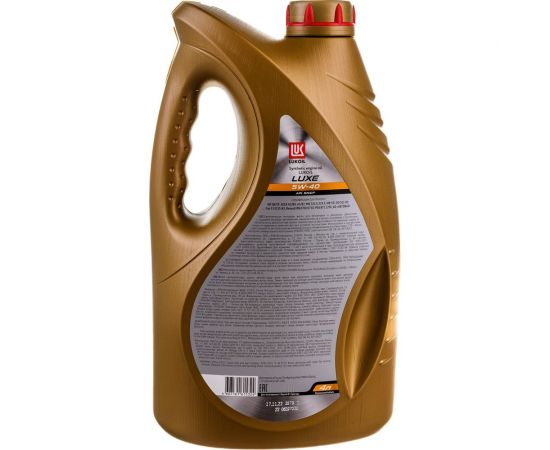 Моторное масло Лукойл ЛЮКС синтетическое SAE 5W-40, API SN/CF, 4 л 207465 – изображение 3