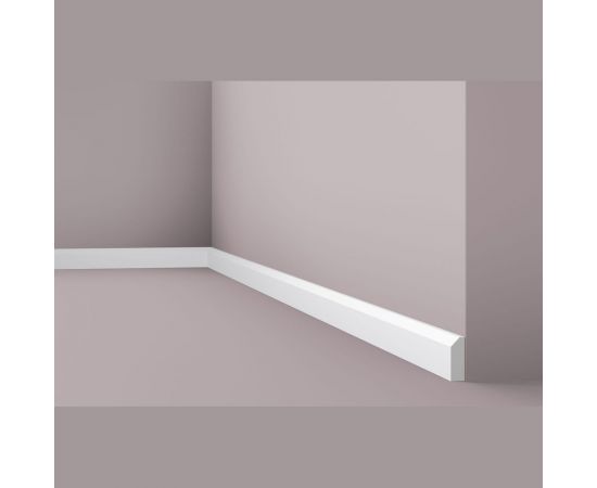Плинтус напольный WALLSTYL (2000х38х13 мм; белый) NMC FT1 – изображение 3