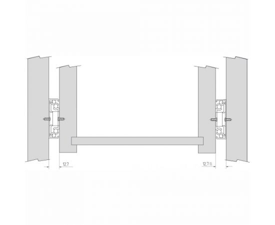 Шариковые направляющие полного выдвижения MF 450 мм, Н=45 мм, ECO 10427v – изображение 4