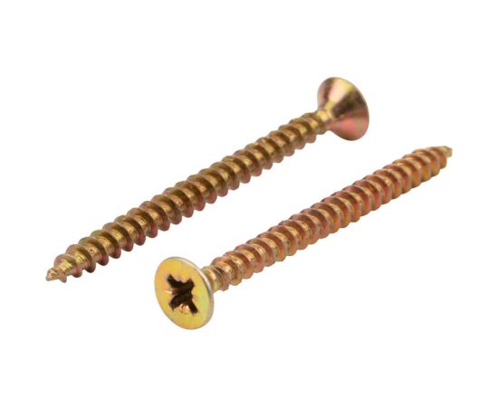 Универсальный саморез KRANZ 5x60, желтый цинк, 10 шт. 1111-0560-4 – изображение 4