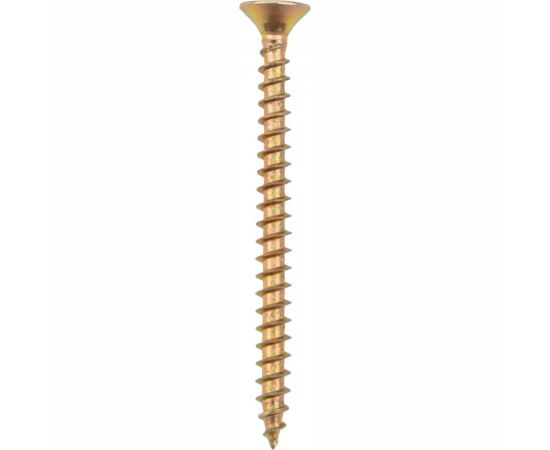 Универсальный саморез KRANZ 5x60, желтый цинк, 10 шт. 1111-0560-4 – изображение 5