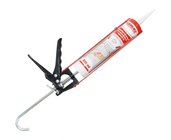 Универсальный силиконовый герметик Germez санитарный, прозрачный, 310 мл 6507150 – изображение 7