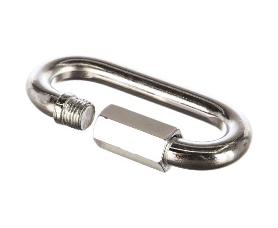 Карабин винтовой оцинкованный с муфтой 5 шт. (12 мм; ТФ5) Зубр 4-304535-12 