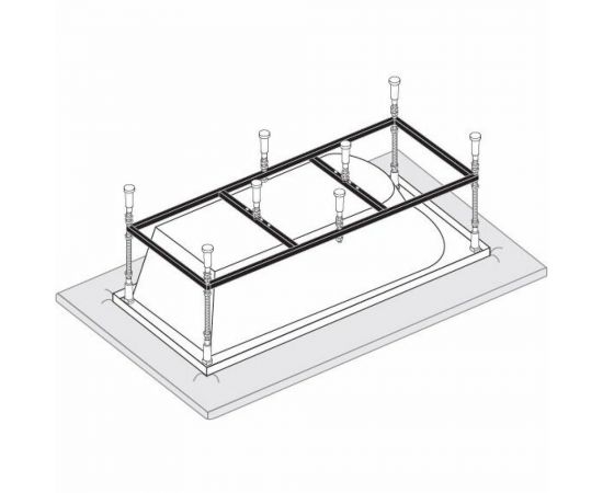 Каркас к прямоуголным ваннам VAGNERPLAST 160x70 VPK16070 