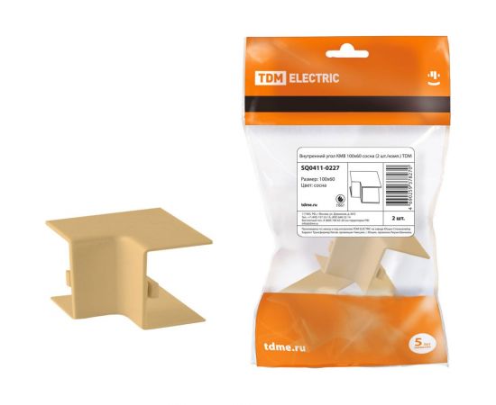 Внутренний угол TDM КМВ 100х60, сосна, 2 штуки/комплект SQ0411-0227 