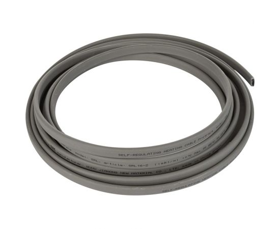 Саморегулирующийся греющий кабель Обогрев Люкс SRL(PSK) 16-2 не экранированный, 1600 Вт, для водопровода (на трубу) на отрез 100 м 16-2-100 