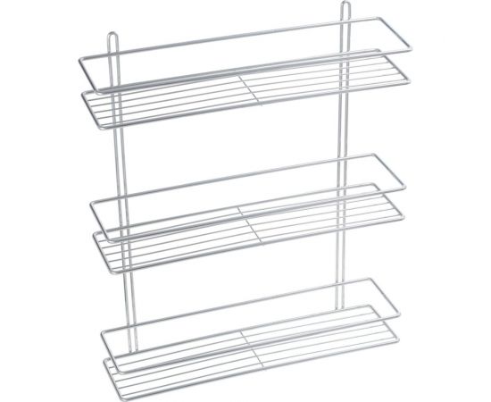 Прямая полка FIXSEN трехэтажная, хром FX-730-3 