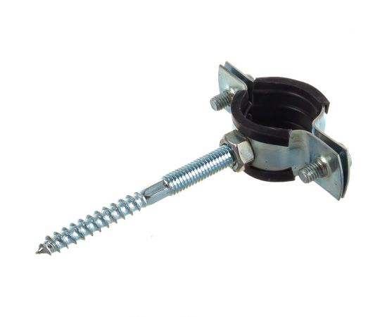 Хомут с шурупом Невский Крепеж оцинк. с резин. уплотн. 3/4" 25-28 мм 818798 