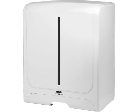 Диспенсер для бумажных полотенец hor T1 СТАНДАРТ, корпус белый, универсальная система сложения (Z(C) / V(ZZ)) HOR-12110401 