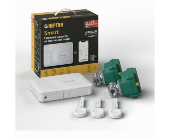 Система защиты от протечек воды Neptun Bugatti Smart 1/2 Tuya 089434 