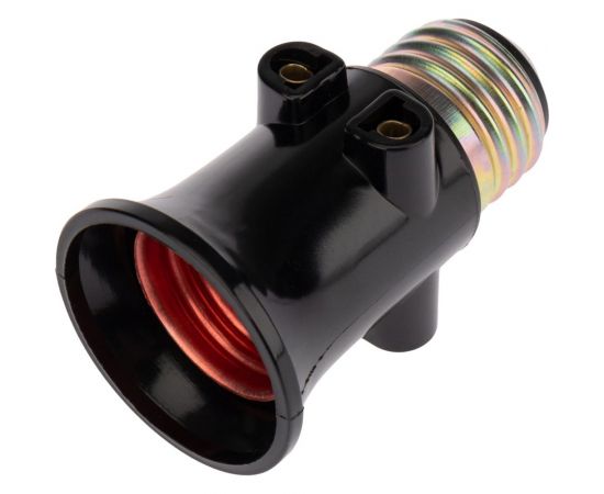 Карболитовый патрон розетка REXANT Е27 черный 11-8855 