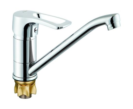Смеситель для кухни G-lauf с плоским поворотным изливом, хром 4G4-A181 