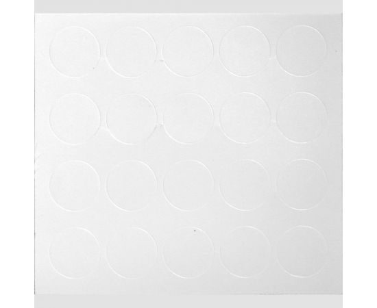 Заглушка Невский Крепеж самоклейка 12 мм, белая, 20 шт. 801757 