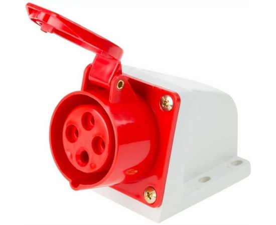 Стационарная розетка АБК-СИЛА HT- 114 16А 3Р+РЕ 380В IP-44 2шт. 2711402 – изображение 2