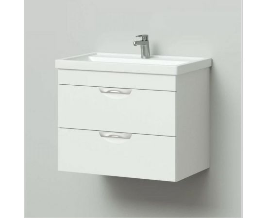 Тумба IKA с раковиной Адель 70 подвесная, белый глянец 4627189087149 – изображение 2