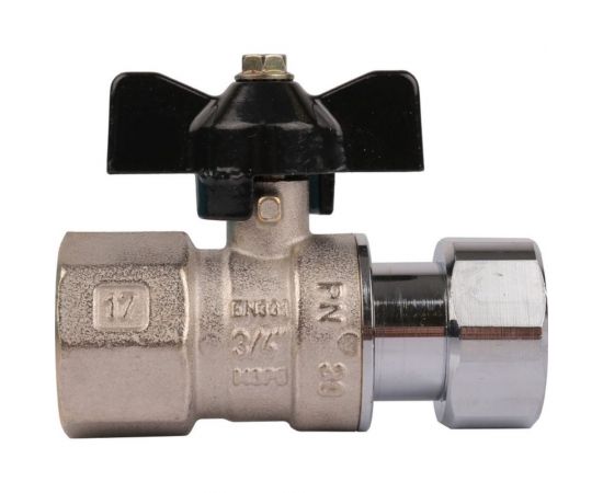 Шаровой кран STOUT с накидной гайкой, ВР/накидная гайка 3/4x3/4 SVB-0009-000020 – изображение 2