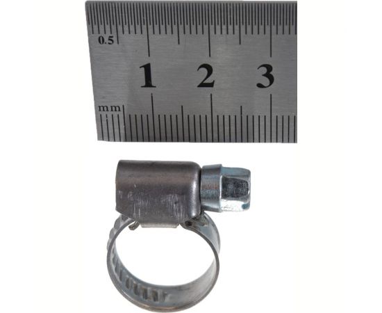 Обжимной хомут Госкреп 9 мм, нержавеющая сталь, 10-16 мм, 2 шт. 11-0013770 – изображение 2