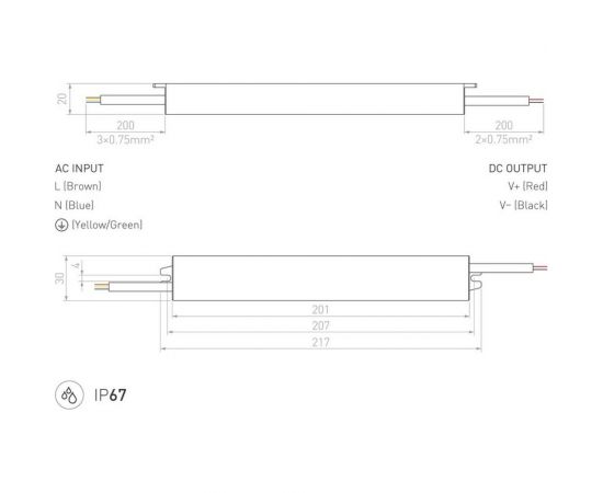 Блок питания Arlight ARPV-24045-D 022696 – изображение 2