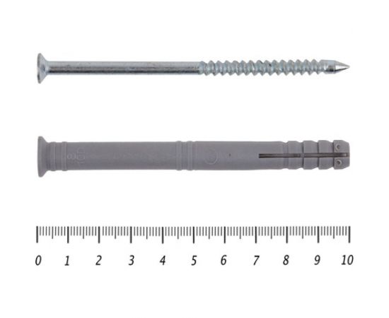 Дюбель-гвоздь КРЕП-КОМП SM-L, борт потайной 8х120 мм 100 шт дг8120птк – изображение 2