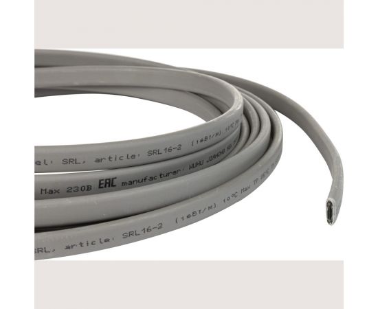 Саморегулирующийся греющий кабель Обогрев Люкс SRL(PSK) 16-2 не экранированный, 1600 Вт, для водопровода (на трубу) на отрез 100 м 16-2-100 – изображение 3