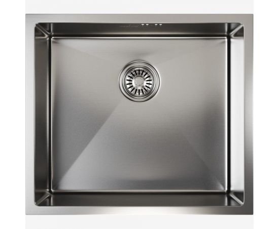 Мойка для подстольного монтажа MIXLINE PRO 50x44х20 см, толщина 3 мм, выпуск 3 1/2, с сифоном, сатин 548568 – изображение 3