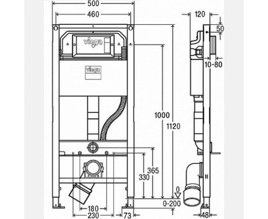 Инсталляция для унитаза VIEGA PREVISTA DRY 771980 – изображение 4