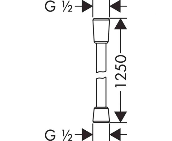 Шланг для душа HANSGROHE 28167000 Comfortflex 125 см 00000053950 – изображение 4