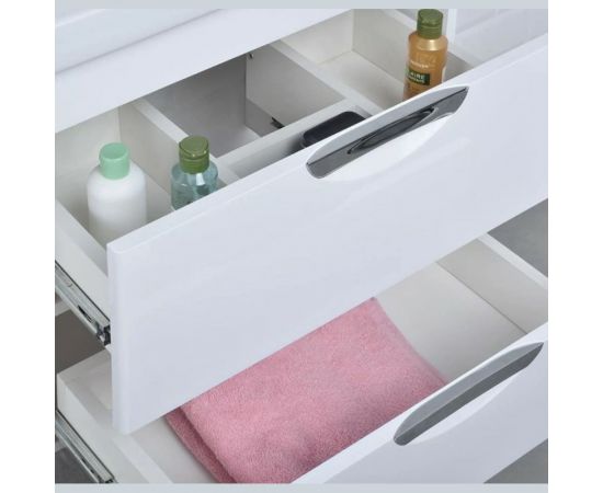 Тумба IKA с раковиной Адель 70 подвесная, белый глянец 4627189087149 – изображение 4