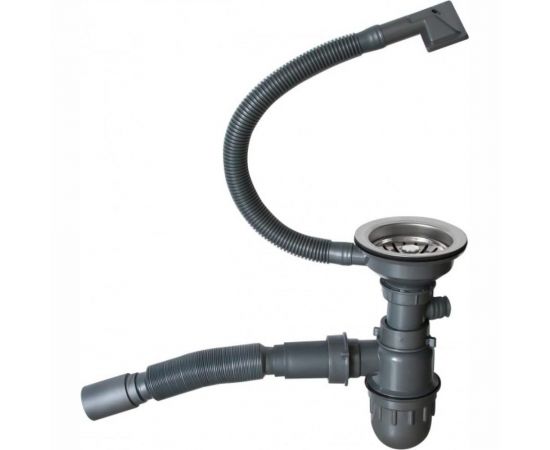 Мойка для подстольного монтажа MIXLINE PRO 50x44х20 см, толщина 3 мм, выпуск 3 1/2, с сифоном, сатин 548568 – изображение 6