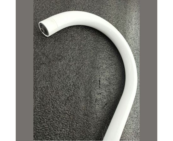 Смеситель для кухни OUTE 370 мм однорычажный, белый, со встроенным краном под питьевую воду, нержавеющая сталь T60203CK – изображение 6