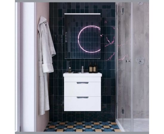 Тумба IKA с раковиной Адель 70 подвесная, белый глянец 4627189087149 – изображение 6