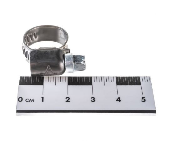 Обжимной хомут Госкреп 9 мм, нержавеющая сталь, 10-16 мм, 2 шт. 11-0013770 – изображение 7