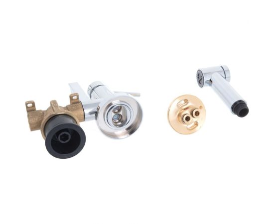 Комплект для гигиенического душа NOBILI встроенный смеситель + гигиеническая лейка + шланг AV00600CR – изображение 9