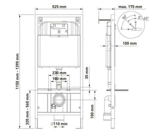 Комплект-инсталляция Berges NOVUM кнопка L3, унитаз EGO XL Rimless 043203 – изображение 10