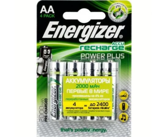 Батарейки Energizer Power Plus NH15/AA 2000 4 шт/бл Pre-Ch 7638900417012 